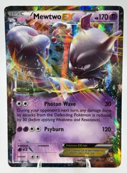 Mewtwo EX 61/162 - XY BREAKthrough - Ultra Rare Holo Pokemon Card - LP/MP - Image 1