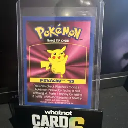 Canadian Kellogg’s Cereal Promo Game Tip Card #25 Pikachu NM - Image 1