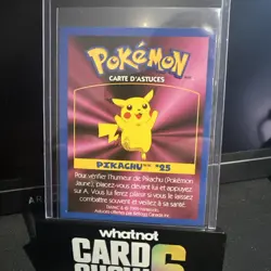 Canadian Kellogg’s Cereal Promo Game Tip Card #25 Pikachu NM - Image 2