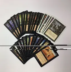 (30) MTG Black Vintage Card Bulk Lot 1994-98 Old Border Revised, Mirage & More - Image 1