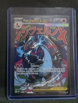 Mega Charizard X EX 023 Promo Holo Me: Mega Evolution Full Art Pokemon Card - Image 1