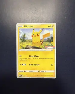 Indomaret Pikachu Stamp 240/S-p Exclusive Indonesian Promo TCG Pokemon Card MINT - Image 1