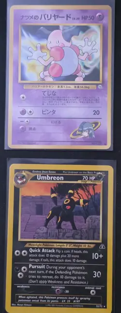 Pokemon Neo Discovery Umbreon 32/75 & Mr. Mime Lot of 2 Cards Nintendo 2001 - Image 5
