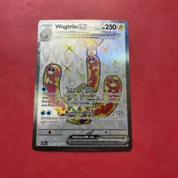 Wugtrio ex 190/162 Ultra Rare SV05: Temporal Forces Pokemon Card NM - Image 1