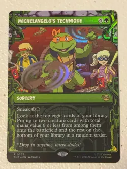 MICHELANGELO'S TECHNIQUE (SHOWCASE) 239 TMNT MAGIC: THE GATHERING - Image 1