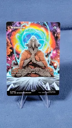 Brainstorm (Borderless) NM MTG: TNMT Ninja Turtles PZA 0004 - Image 1