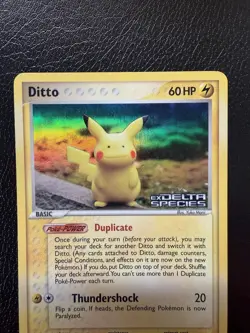 Pokemon TCG Ditto - (Pikachu) 063/113 Delta Species Reverse Holo Stamped LP - Image 2