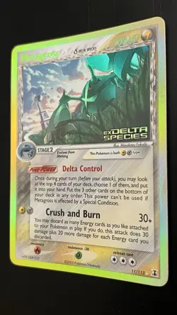 Metagross (Delta Species) NM 11/113 EX: Delta Species Reverse Holo Rare Pokemon - Image 3