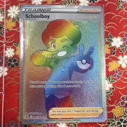 Pokemon Schoolboy Swsh08: Fusion Strike Trainer Secret Rare Holo 276/264 - Image 1