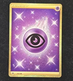 Psychic Energy (Secret) Secret Rare SWSH06 Chilling Reign 232/198 NM/LP Pokemon - Image 1
