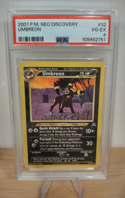 Pokemon 2001 Umbreon Neo Discovery 32/75 PSA 4 - Image 1