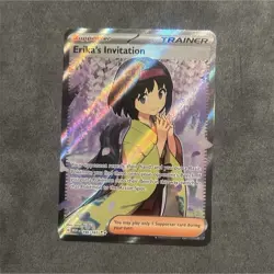 Pokemon Erika's Invitation Trainer Full Art Ultra Rare Holo 196/165 SV151 Engli… - Image 1