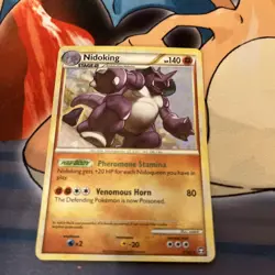 Pokemon TGC Nidoking 6/102 Triumphant TM Holo Rare HeartGold SoulSilver 2010 MP - Image 1