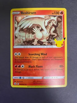 Pokemon TCG Reshiram 2/25 Celebrations Near Mint (NM) - Image 1