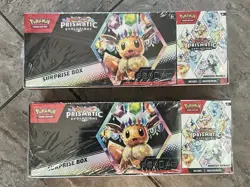 Pokemon Prismatic Evolutions Surprise Box with Booster Bundle x 2 - Image 1