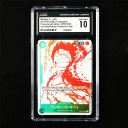 CGC 10 GEM MINT 2025 One Piece JPN Monkey D. Luffy OP07-033 - Image 1