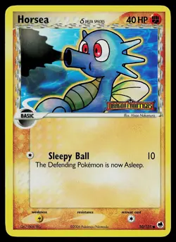 Pokemon Card - Horsea Dragon Frontiers 50/101 Common Reverse Holo Stamped - Image 1