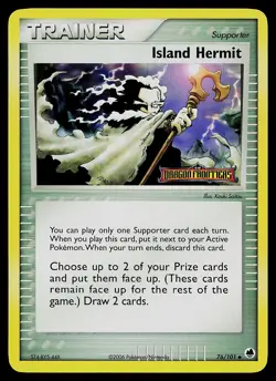 Pokemon Card - Island Hermit Dragon Frontiers 76/101 Reverse Holo Stamped - Image 1