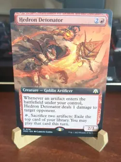 MTG: Hedron Detonator EXTENDED ART #118, March of the Machine Creature Card!! - Image 1