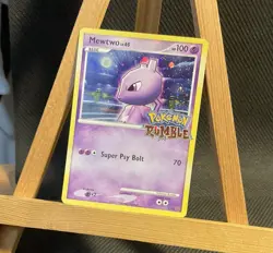 Mewtwo #9 2009 Pokemon Rumble Card Mewtwo 9/16 - NM HUGE SWIRL & HOLO BLEED - Image 5