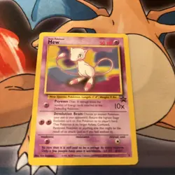 Mew Orginal 1995 Pokemon Card Promo LP Non Holo Rare - Image 1