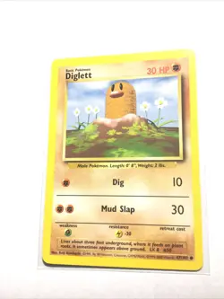 DIGLETT - 47/102 - Base Set - 4th Print - 1999-2000 - Pokemon Card - LP - Image 1