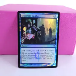 MTG New Phyrexia Tezzeret's Gambit Foil MP - Image 1