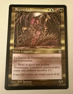 MTG (Magic the Gathering)-ITALIAN Sliver Queen (Stronghold)-Amazing Shape!! NM! - Image 1