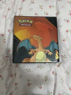 Pokemon Charizard Binder With Bulk Pokemon Cards Full Pages - Image 1