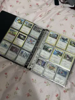 Pokemon Charizard Binder With Bulk Pokemon Cards Full Pages - Image 2