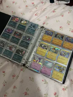 Pokemon Charizard Binder With Bulk Pokemon Cards Full Pages - Image 3