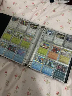 Pokemon Charizard Binder With Bulk Pokemon Cards Full Pages - Image 4