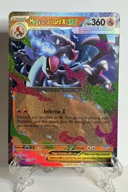 Pokemon TCG Mega Charizard X ex 029 Mega Evolution Black Star Promo NM - Image 1