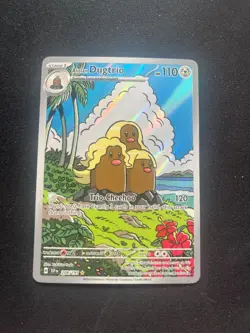 Pokemon TCG Alolan Dugtrio Card 208/191 Surging Sparks Illustration Rare NM - Image 1