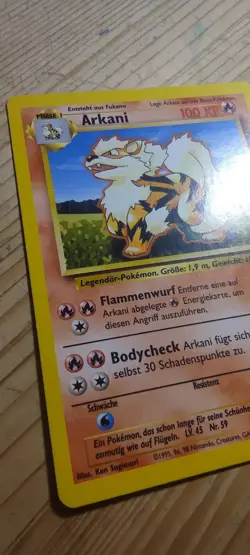 (Ex) 🐾 Arkani 24/102 Basis Set Rare Pokemon Karten TCG Deutsch 🇩🇪 - Image 3