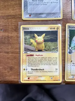 Ex Delta Species Pokemon Lot- Ditto Pikachu 63/113, Holos and Reverse Holos - Image 2