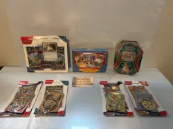 Pokemon 4 Pack Power Box + Sealed lot large , blisters, tin, and more - Image 1
