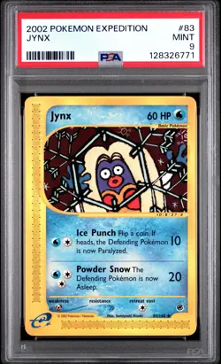 2002 POKEMON EXPEDITION #83 JYNX PSA 9 - Image 1