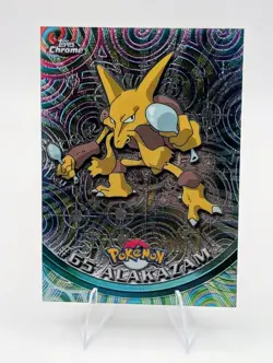 2000 Pokemon Topps Chrome: Alakazam #65 - NM - Image 1