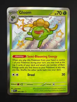 Gloom 093/091 Pokemon Paldean Fates Shiny Holo Rare Near Mint (NM) 2024 - Image 1