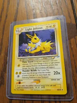 2000 Pokemon Neo Destiny Light Jolteon - Image 1