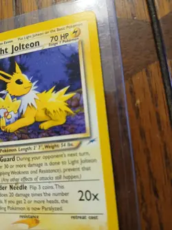 2000 Pokemon Neo Destiny Light Jolteon - Image 3