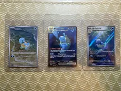 God Pack! Blastoise ex 200/165 Wartortle 171/165 Squirtle 170/165 Pokemon 151 NM - Image 1