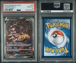 2022 POKEMON SWORD & SHIELD LOST ORIGIN #186 FULL ART/GIRATINA V PSA 10 - Image 3