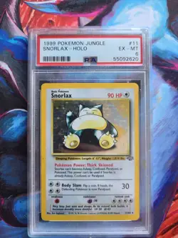 Pokemon Vintage- Snorlax #11 holo EN PSA 6 (EX-MT)Jungle Set - Image 1
