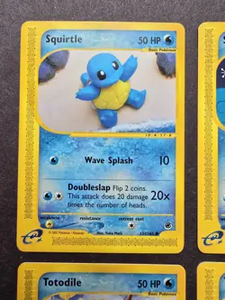 Pokemon TCG Expedition Base Set Squirtle/Totodile 131,132,134,135/165 NM - Image 2