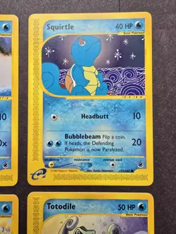 Pokemon TCG Expedition Base Set Squirtle/Totodile 131,132,134,135/165 NM - Image 3