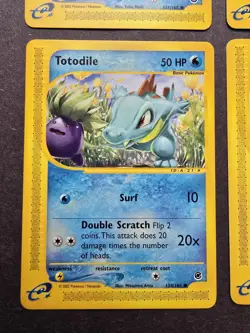 Pokemon TCG Expedition Base Set Squirtle/Totodile 131,132,134,135/165 NM - Image 4