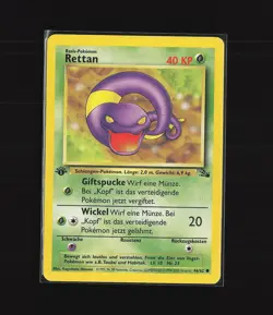 Rettan - 1. Edition - WOTC - Pokemon Karte TCG - 46/62 - Deutsch Fossil /E61 - Image 1