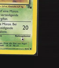 Rettan - 1. Edition - WOTC - Pokemon Karte TCG - 46/62 - Deutsch Fossil /E61 - Image 5